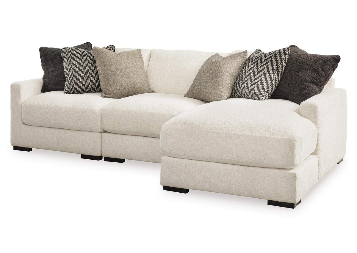 Seccional modular chaise derecho Elissa Court 3 piezas