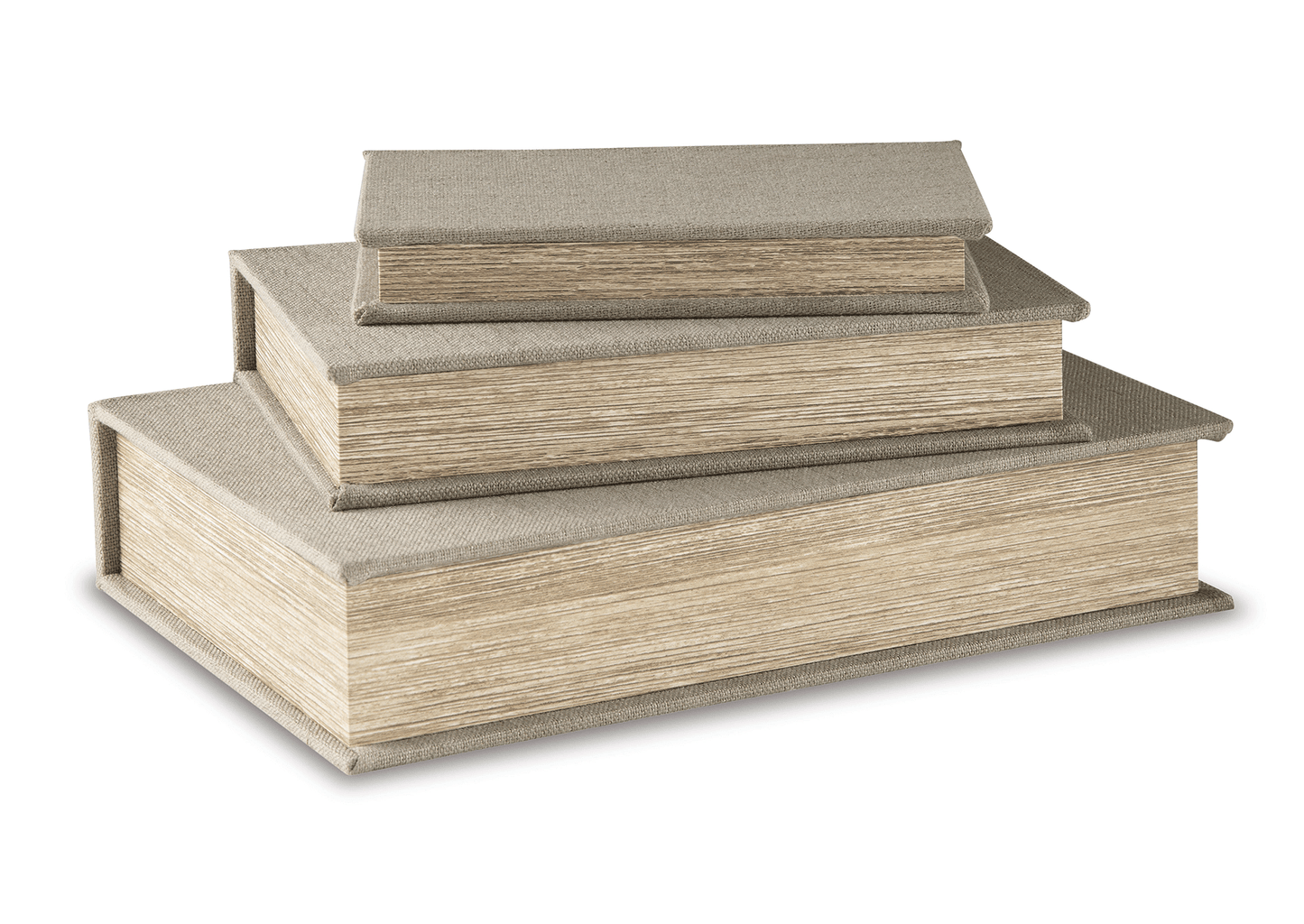 Cajas de almacenamiento Jolina linen (set 3 piezas)