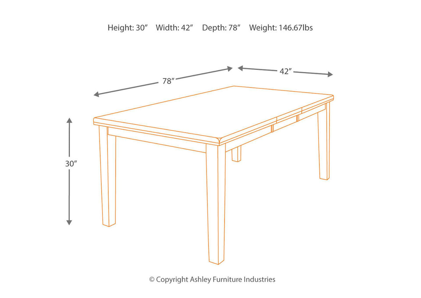 Mesa comedor Ralene extensible