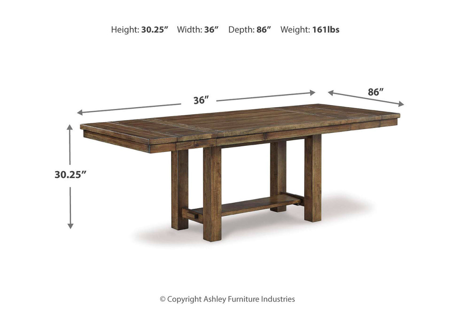 Mesa comedor Moriville extensible