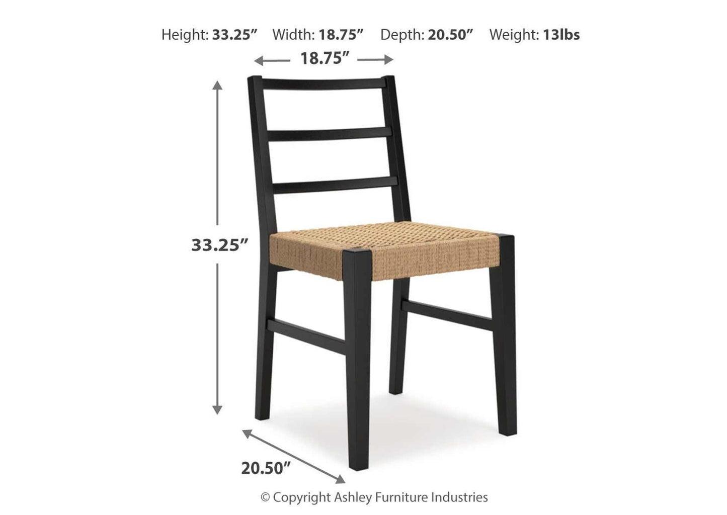 Silla comedor Isanti Negra
