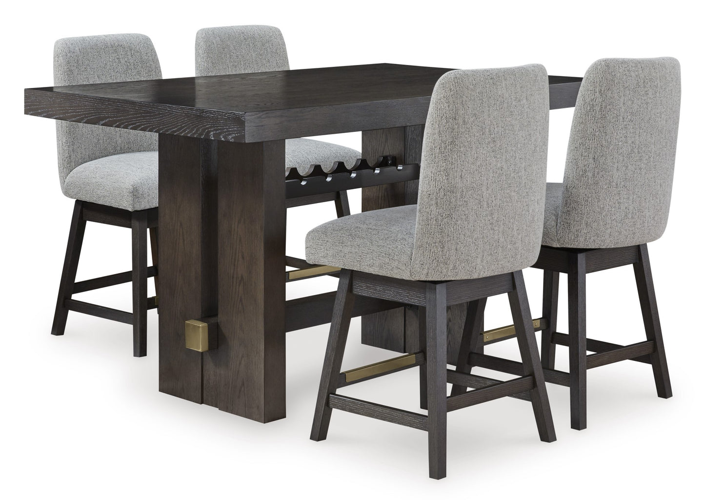 Juego comedor alto Burkhaus (5 piezas)