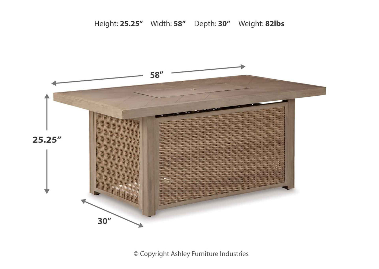 Mesa de fuego terraza Beachcroft