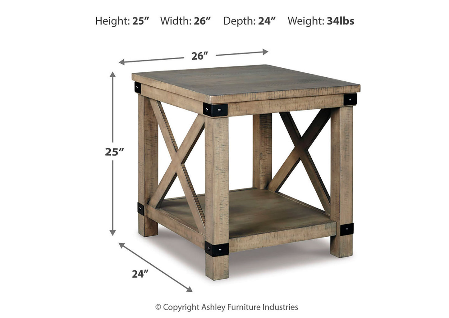 Mesa lateral Aldwin