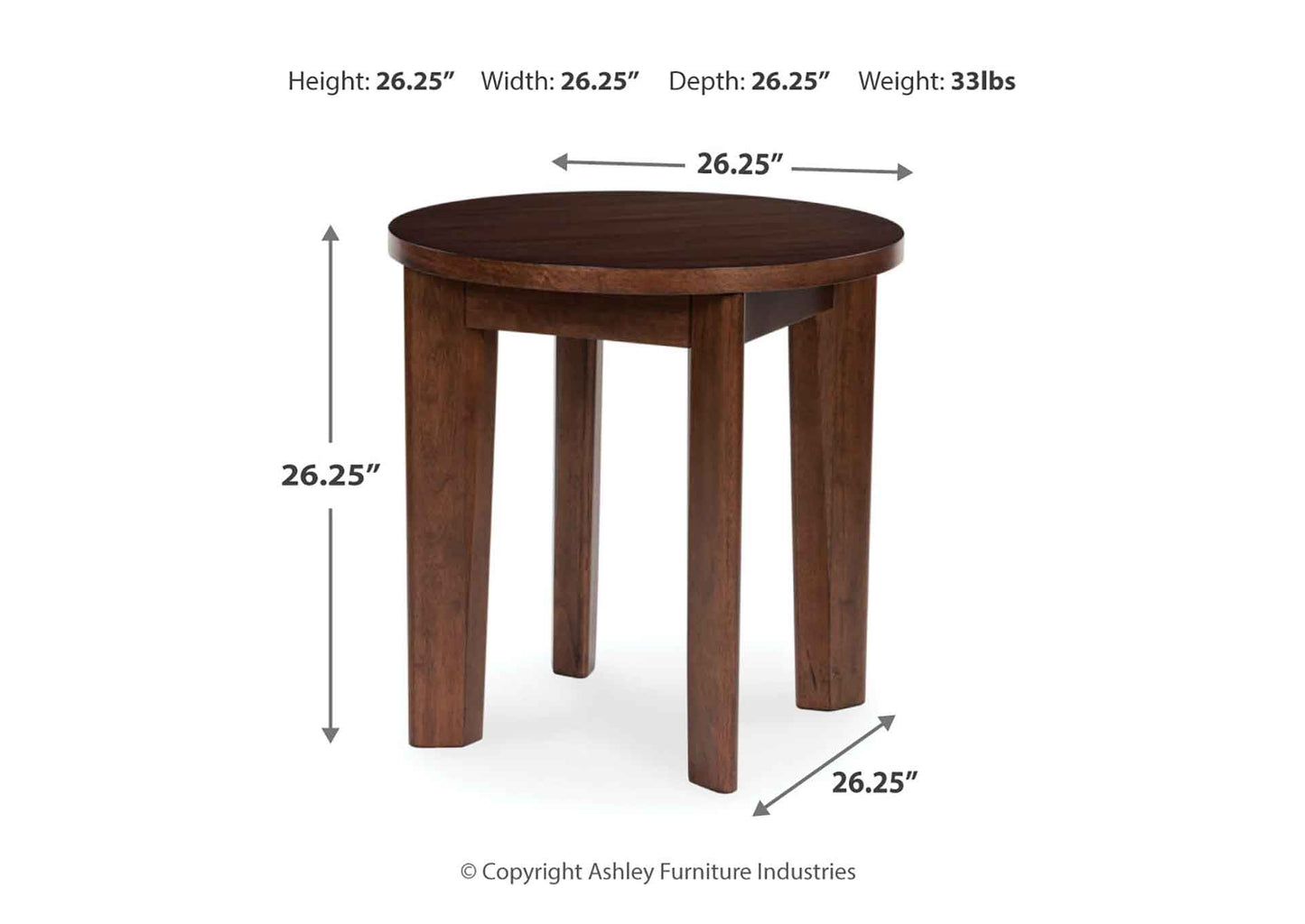 Mesa lateral Korestone redonda
