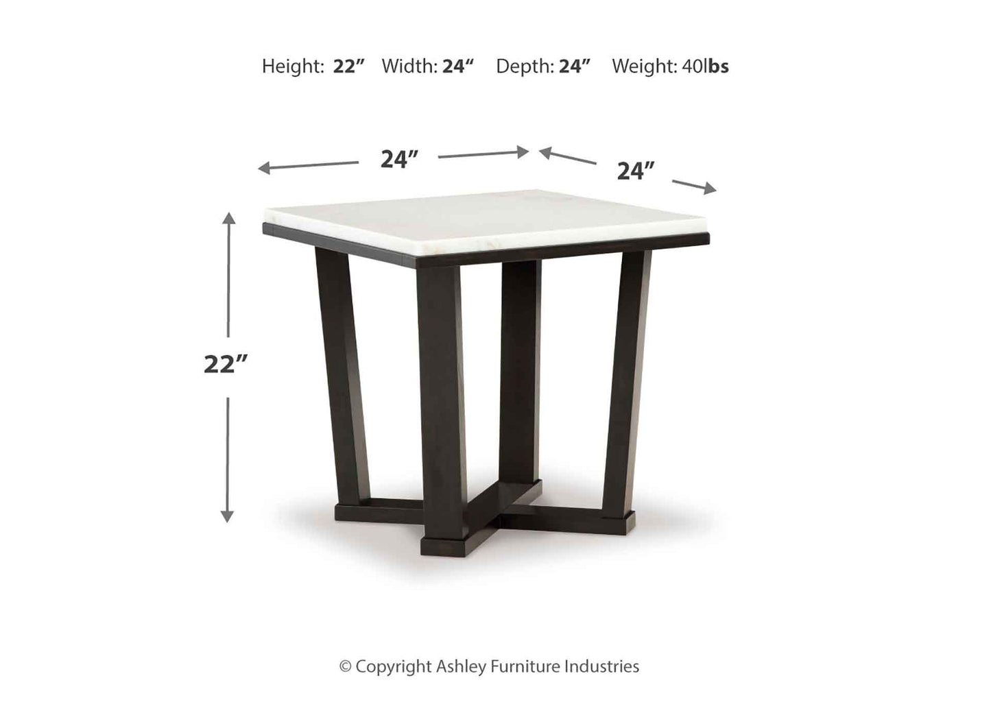 Mesa lateral Fostead