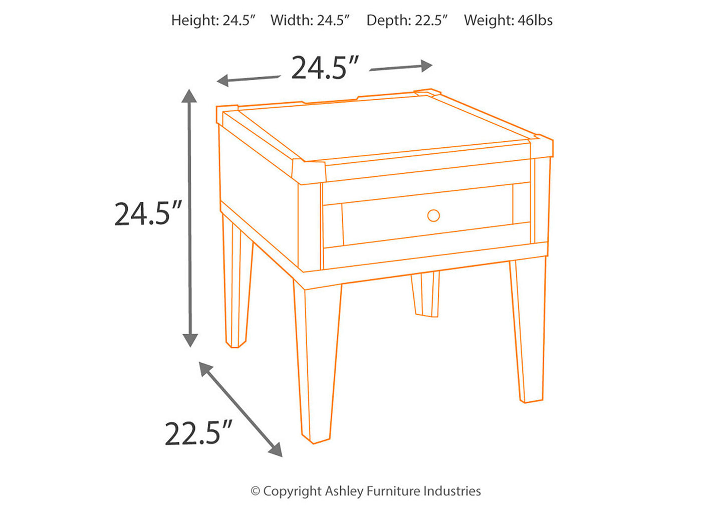Mesa lateral Todoe