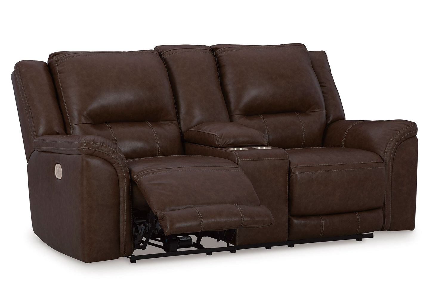 Sofá reclinable eléctrico 2 cuerpos Trasimeno dark brown