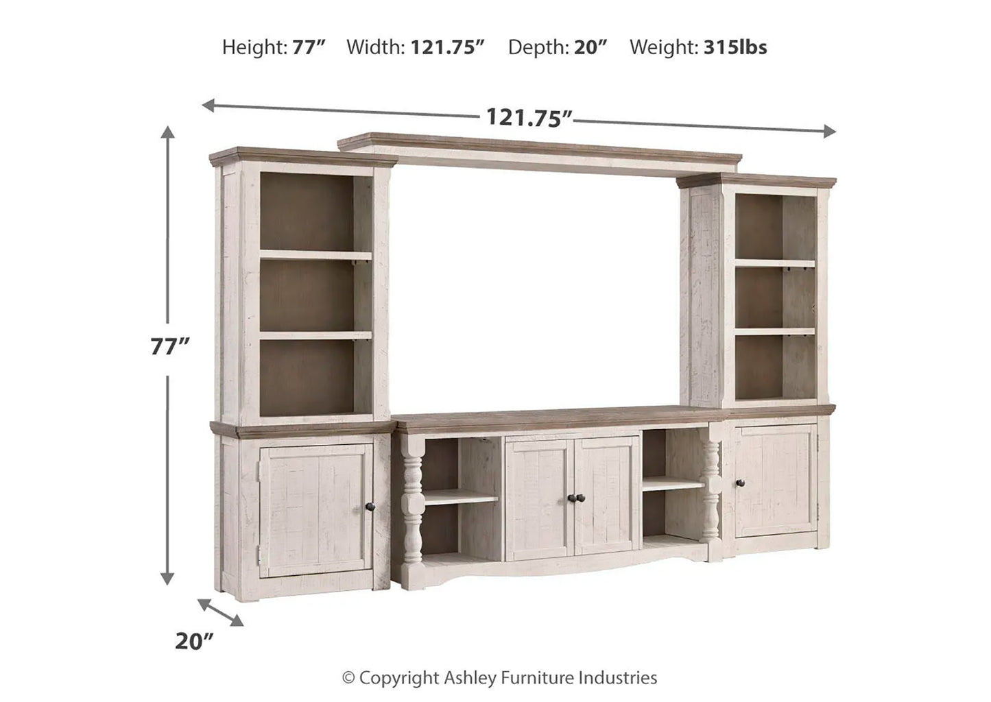 Rack de TV extragrande Havalance (4 piezas)