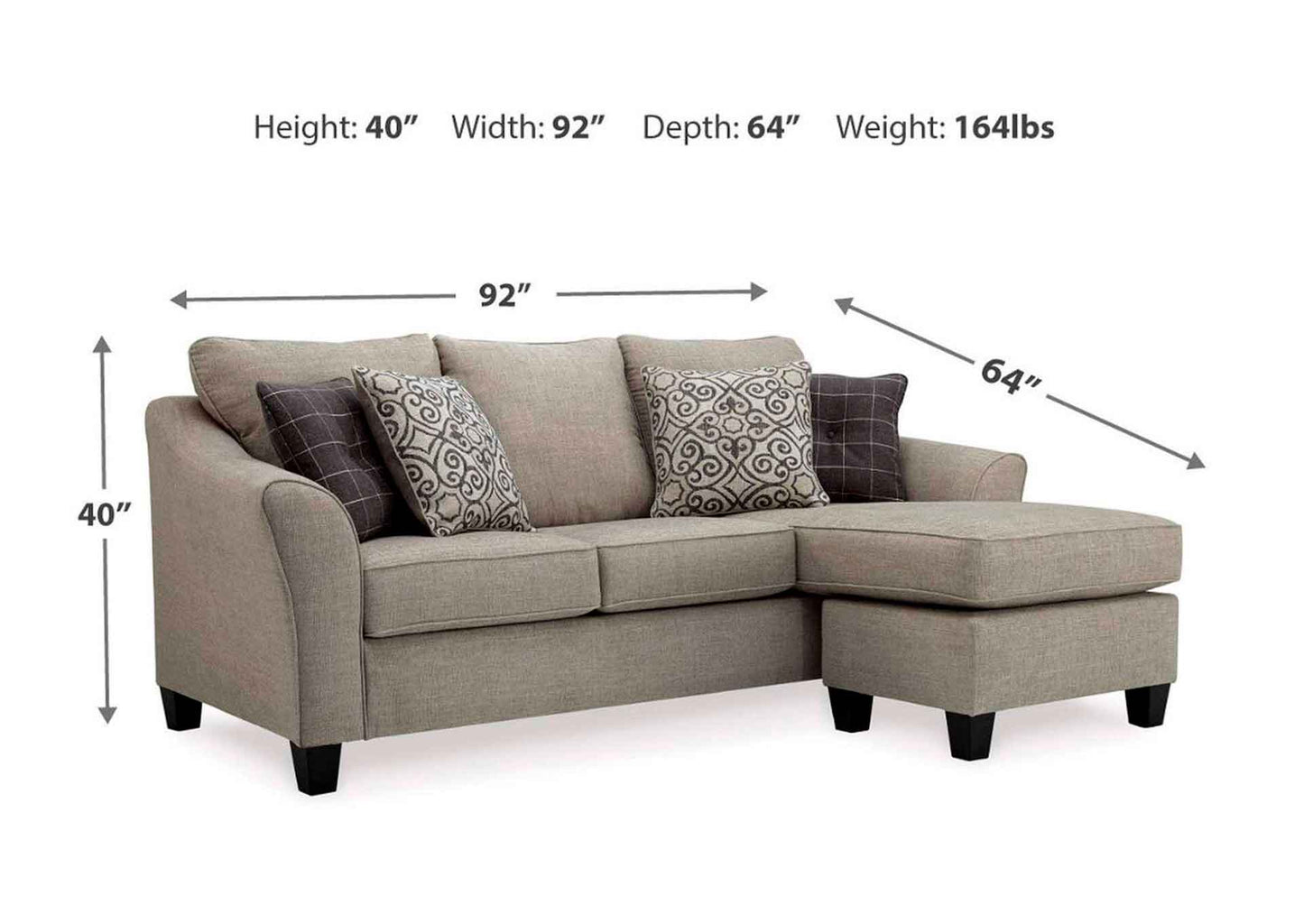 Seccional chaise Kestrel