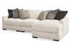 Seccional modular chaise derecho Elissa Court 3 piezas