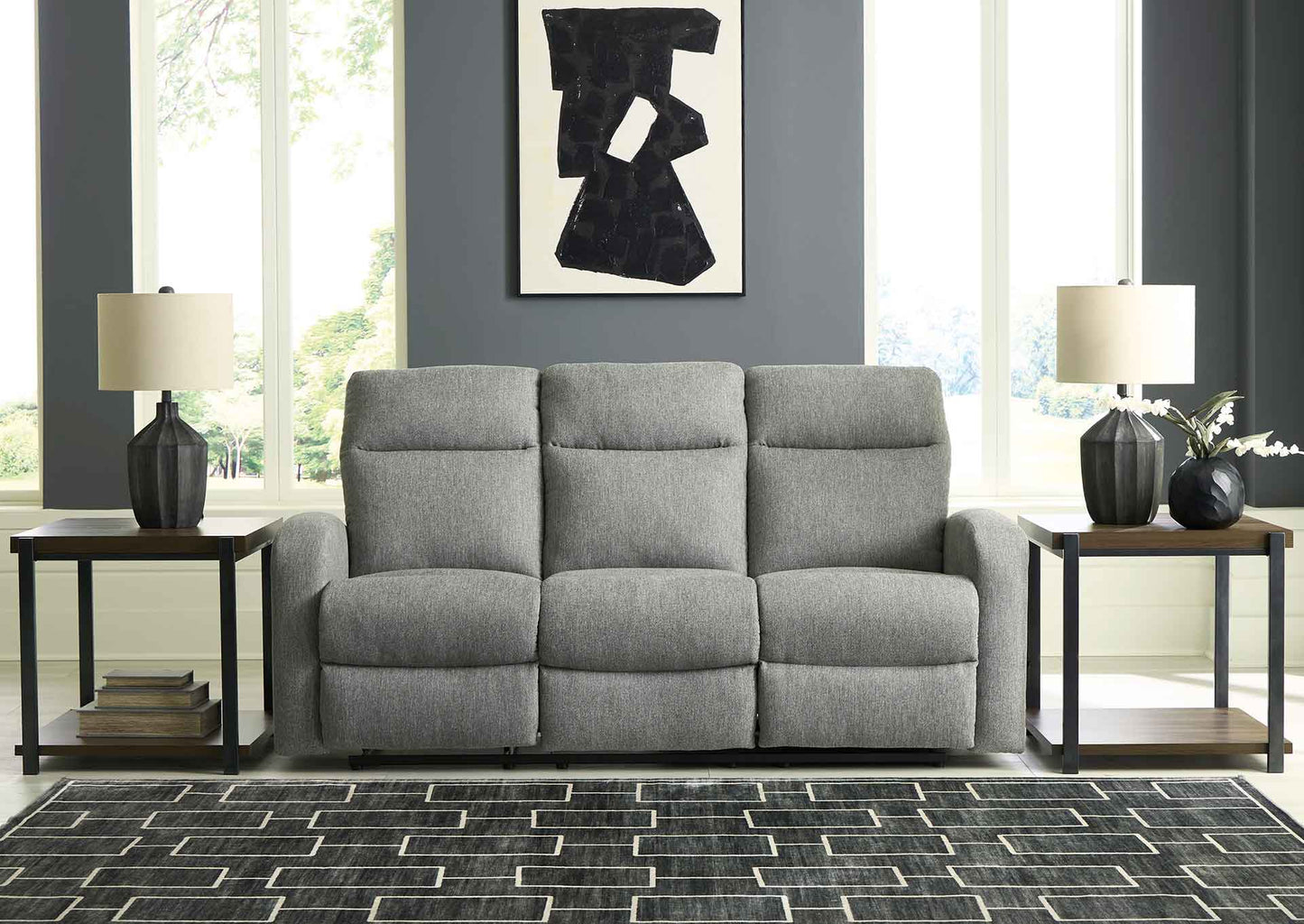Sofá reclinable manual 3 cuerpos Moreau