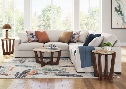 Seccional Modular Omaha 4 piezas beige