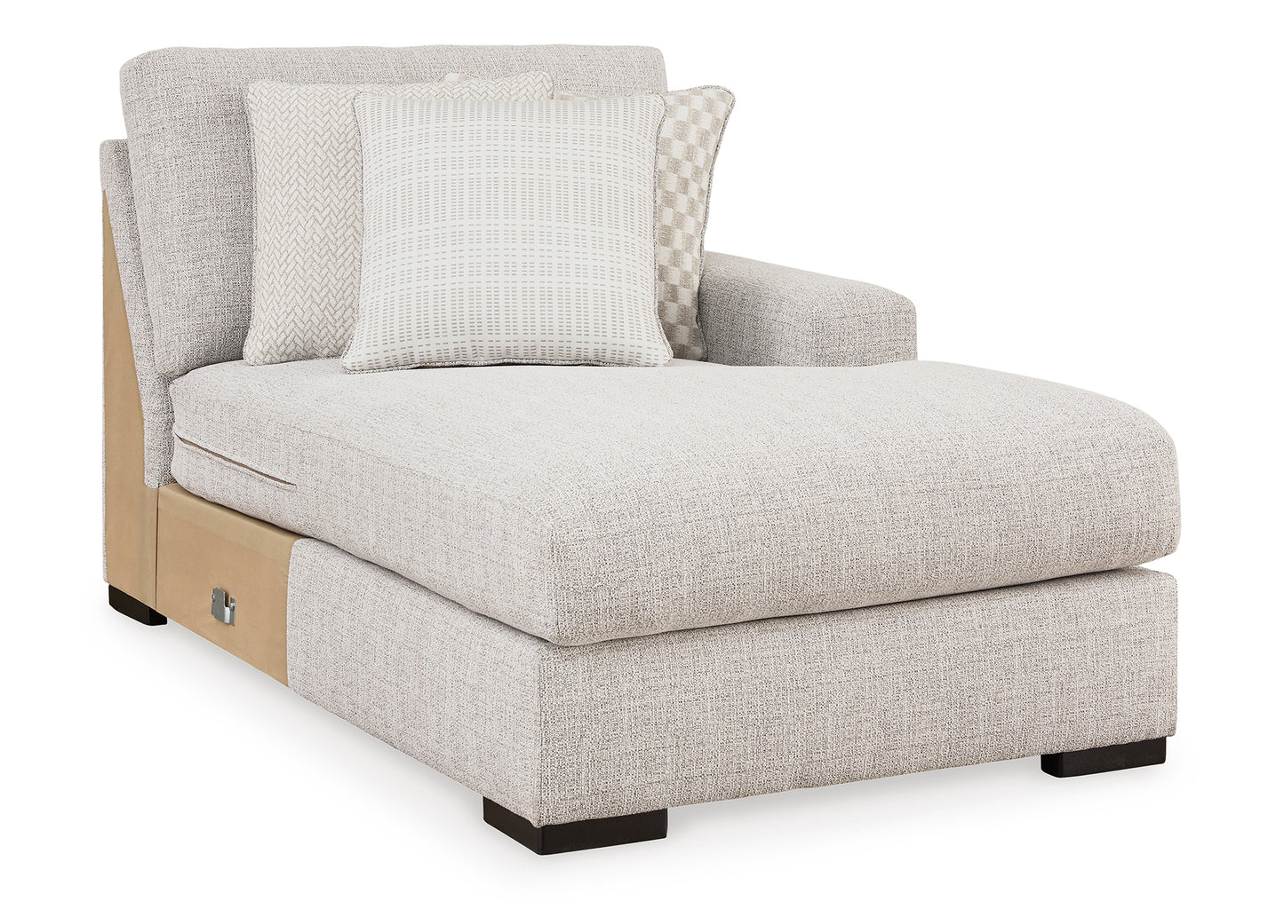 Seccional chaise Larce 3 piezas beige