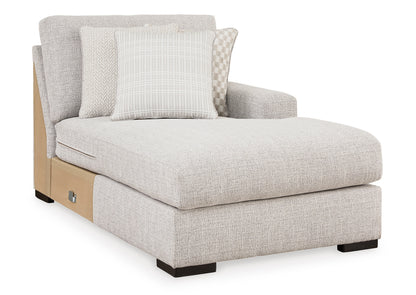 Seccional chaise Larce 3 piezas beige