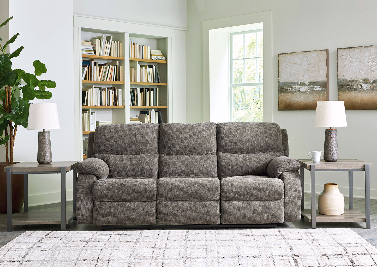 Sofá reclinable manual 3 cuerpos Scranto brindle
