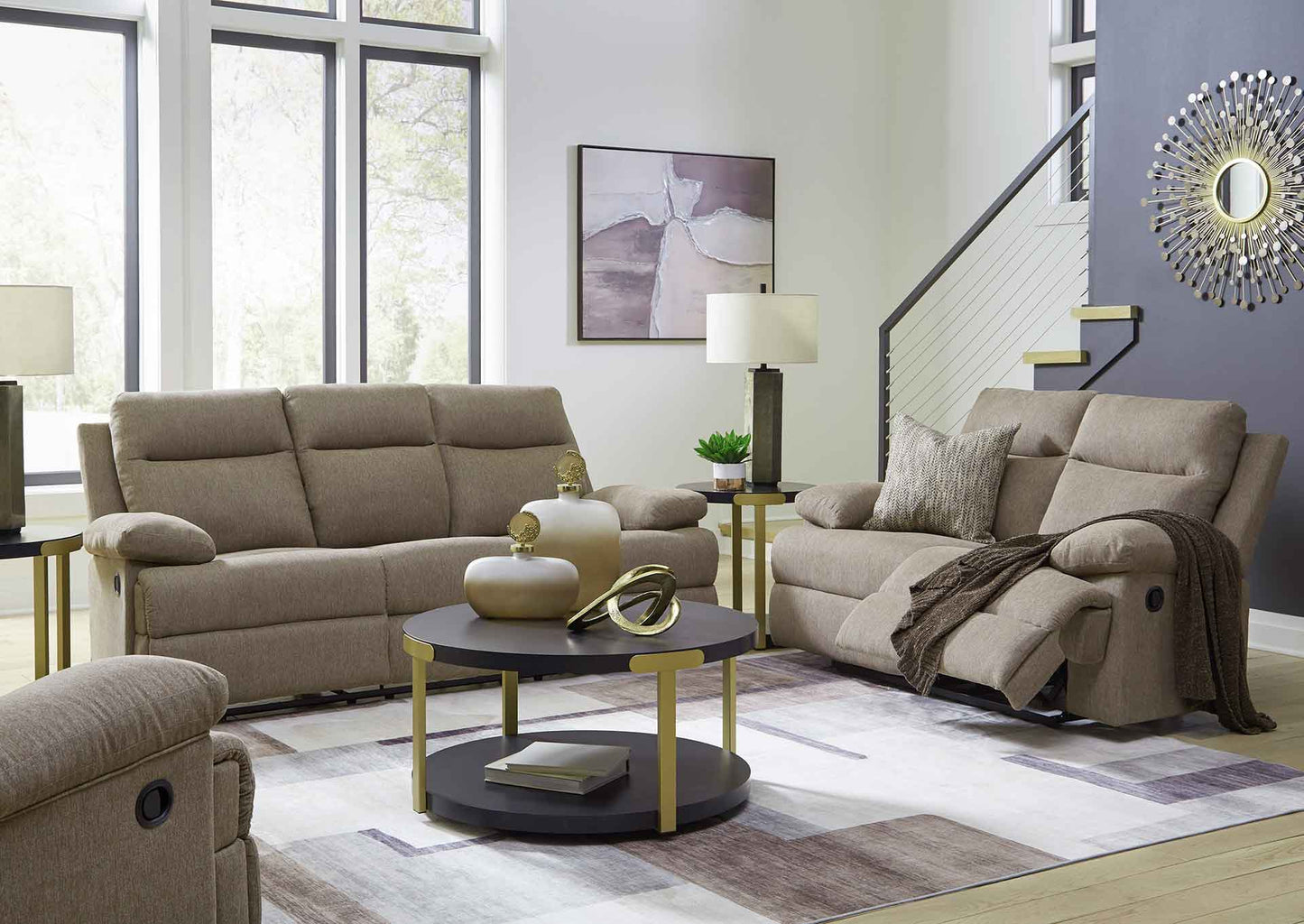 Sofá reclinable manual 2 cuerpos Tarrant