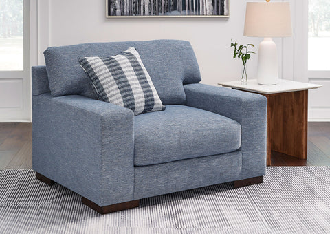 Sofá 1 cuerpo Nuvella denim lavable