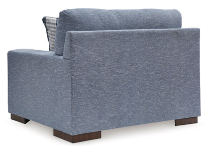 Sofá 1 cuerpo Nuvella denim lavable