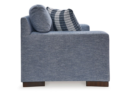 Sofá 2 cuerpos Nuvella denim lavable
