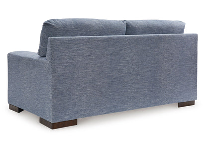 Sofá 2 cuerpos Nuvella denim lavable
