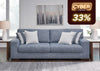 Sofá 3 cuerpos Nuvella denim lavable