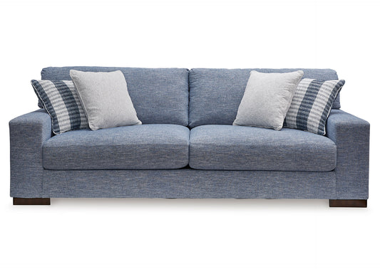 Sofá 3 cuerpos Nuvella denim lavable