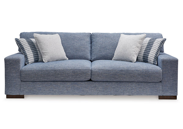 Sofá 3 cuerpos Nuvella denim lavable