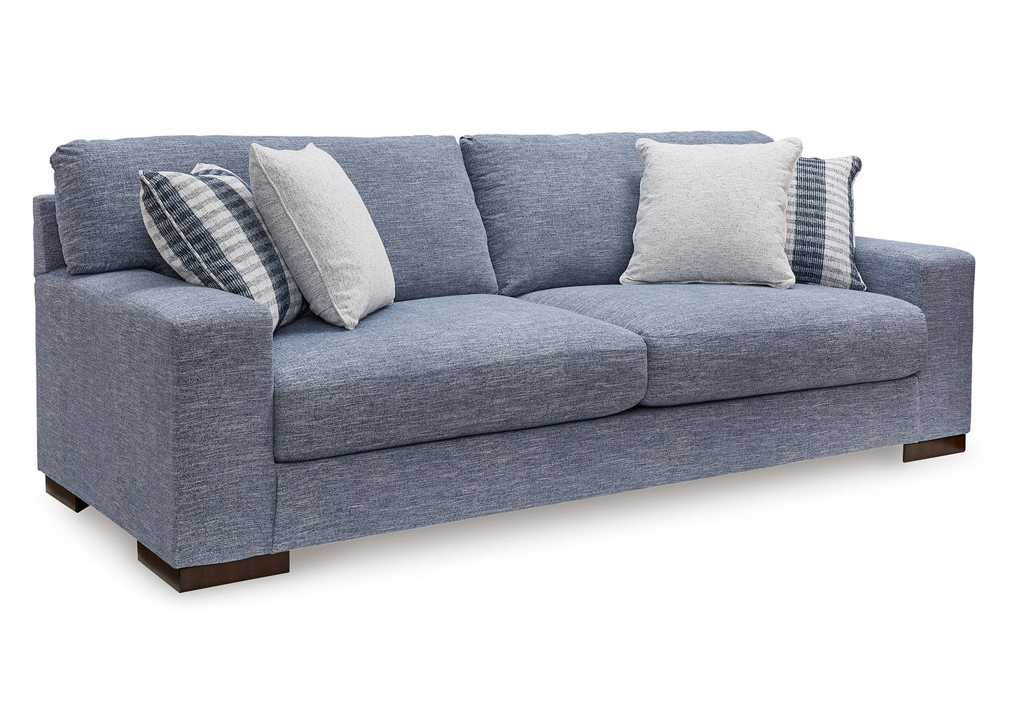 Sofá 3 cuerpos Nuvella denim lavable