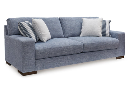 Sofá 3 cuerpos Nuvella denim lavable