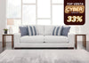 Sofá 3 cuerpos Nuvella snow lavable