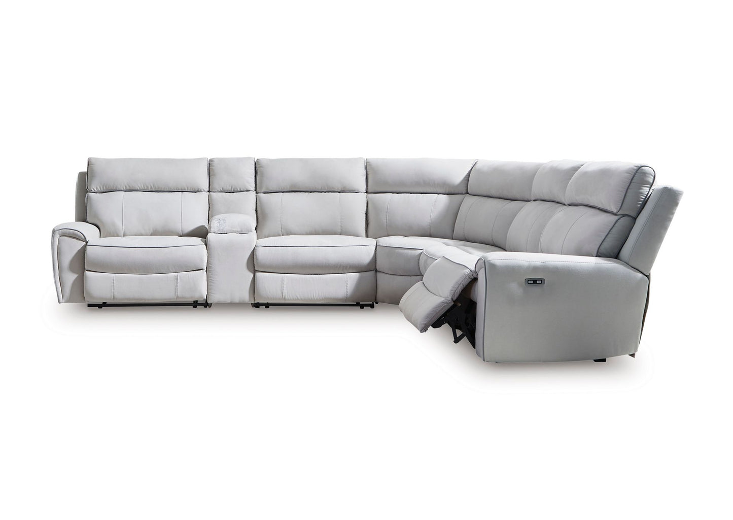 Seccional reclinable eléctrico Grafton Pike 6 piezas