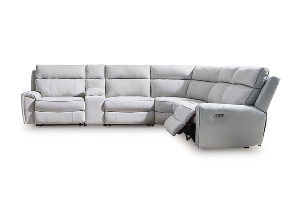 Seccional reclinable eléctrico Grafton Pike 6 piezas