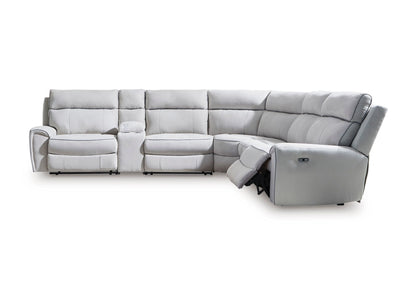 Seccional reclinable eléctrico Grafton Pike 6 piezas
