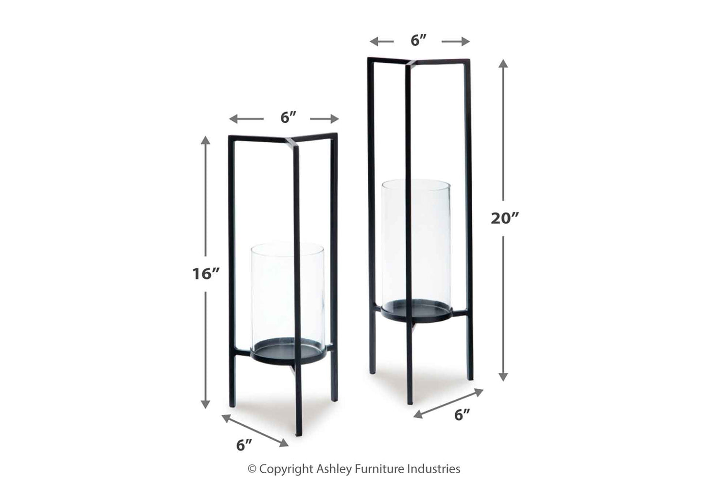 Candelabro Ginette (set 2 piezas)
