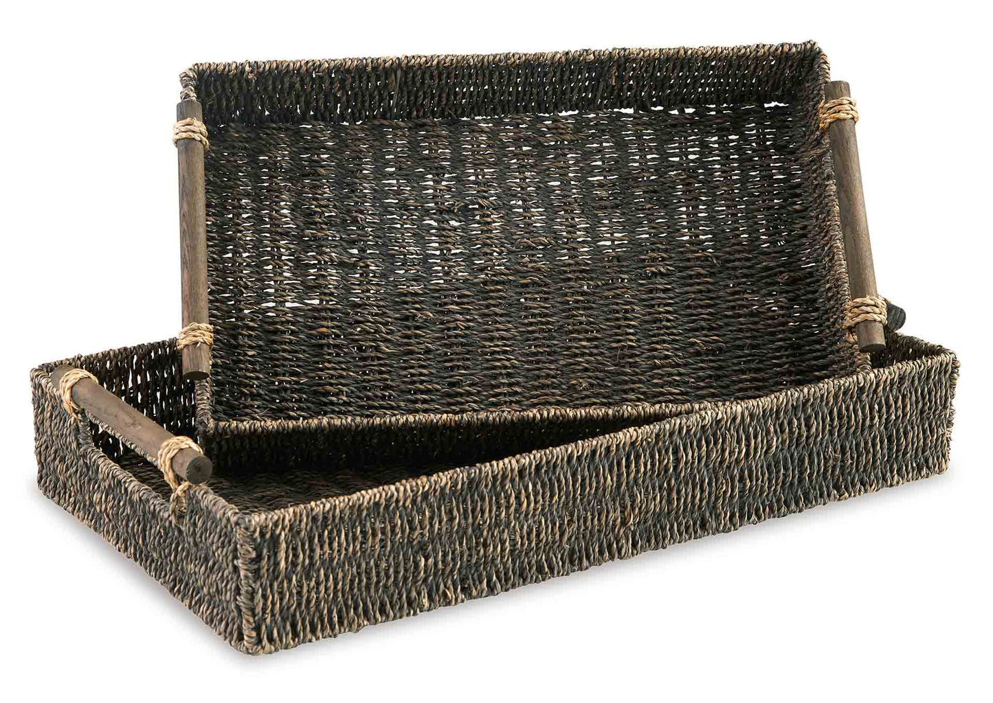 Bandeja Halima gris (set 2 piezas)