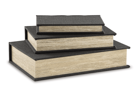 Cajas de almacenamiento Jolina black (set 3 piezas)
