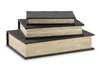 Cajas de almacenamiento Jolina black (set 3 piezas)