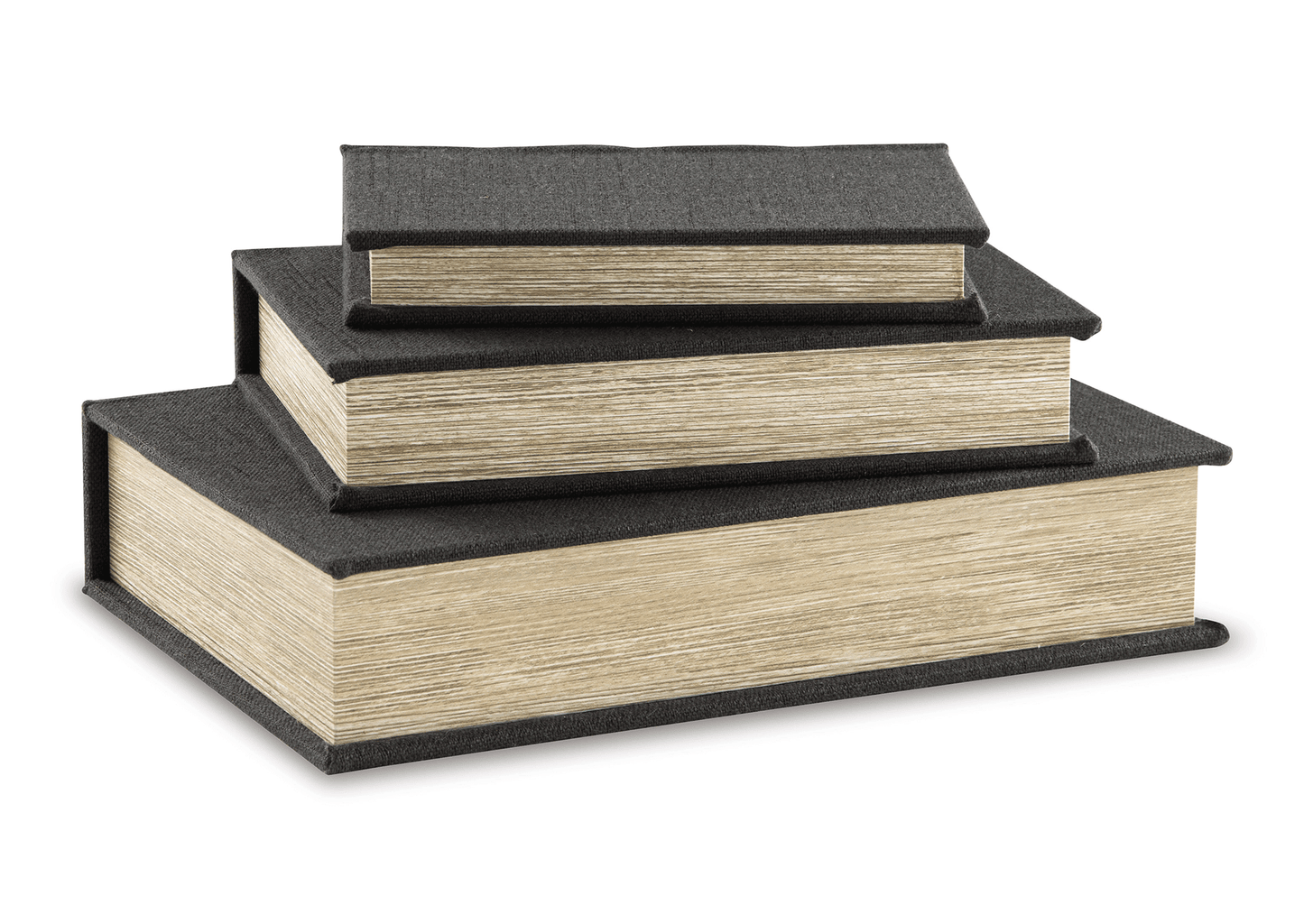 Cajas de almacenamiento Jolina black (set 3 piezas)