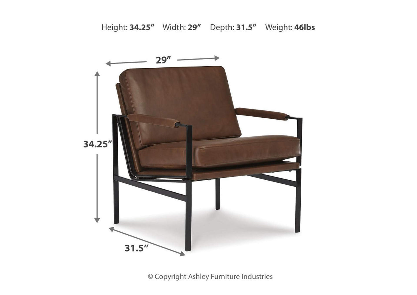Sitial cuero Puckman brown