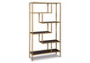 Librero Frankwell dorado 5 estantes