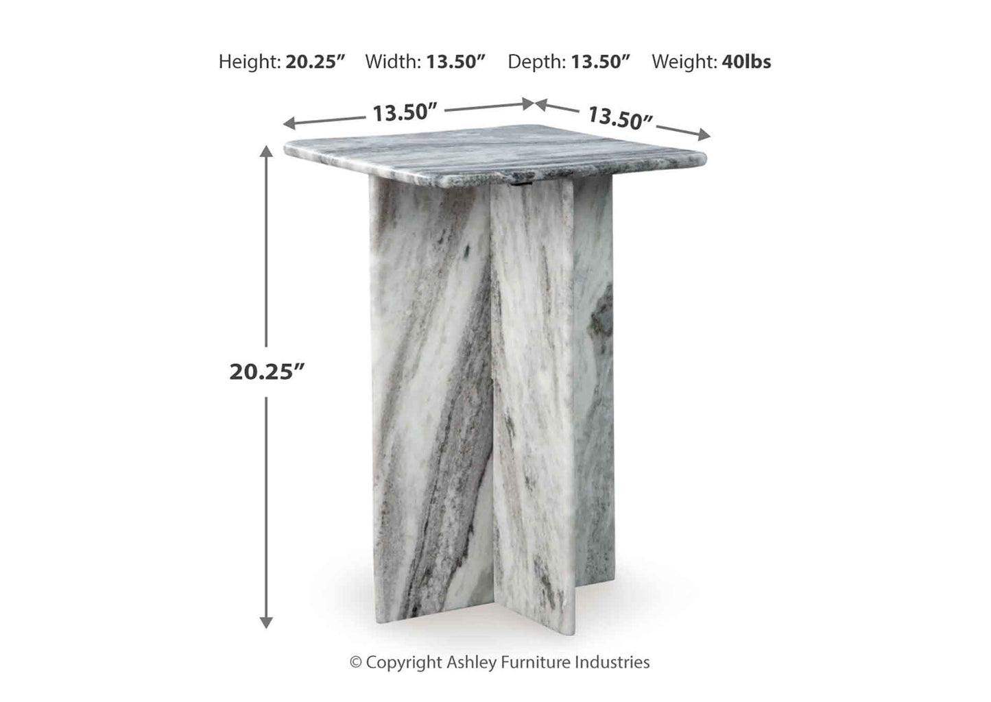 Mesa decorativa Keithwell cuadrada