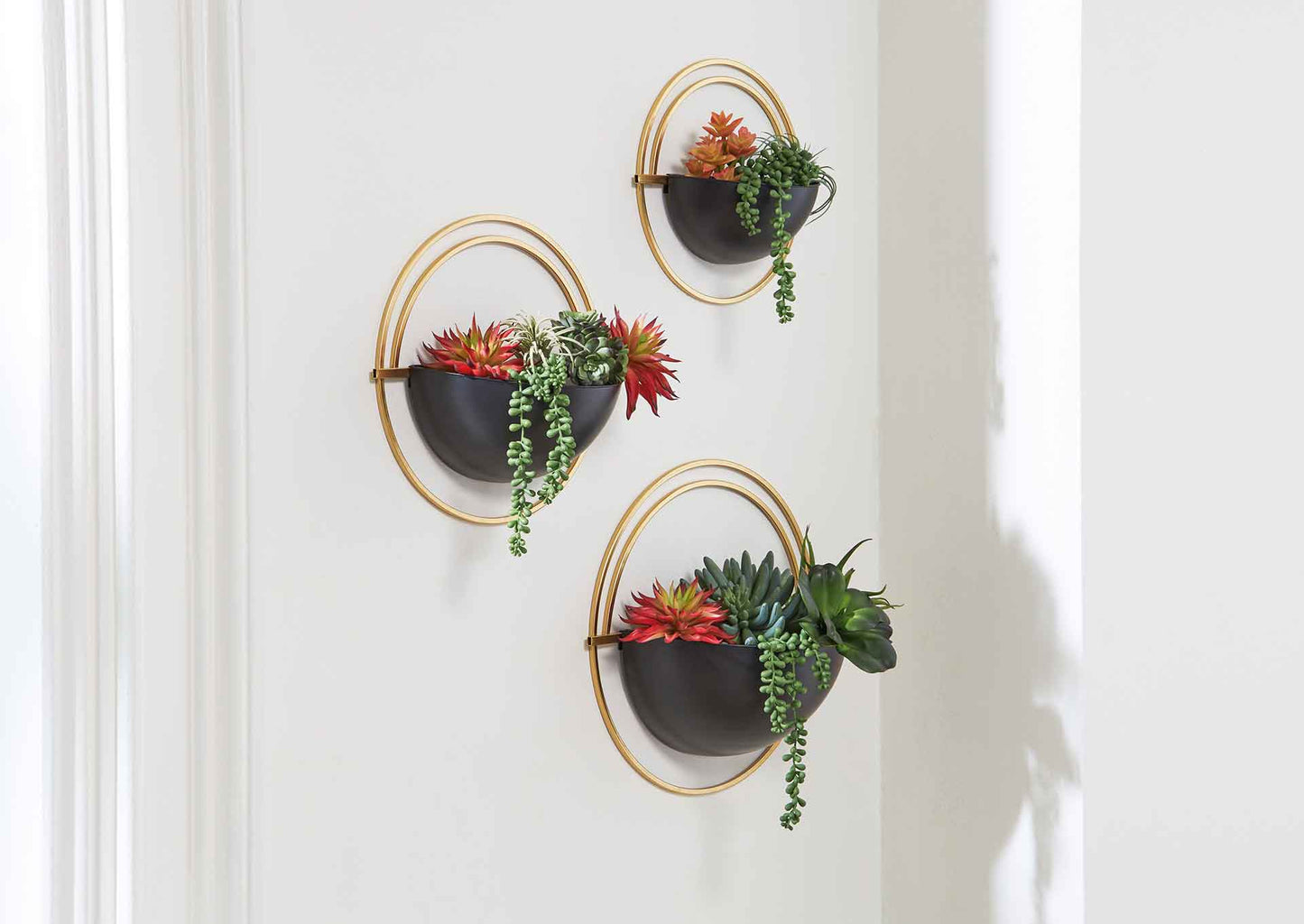 Maceta de pared Tobins (set 3 unidades)