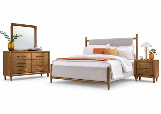 Conjunto cama king Lyncott