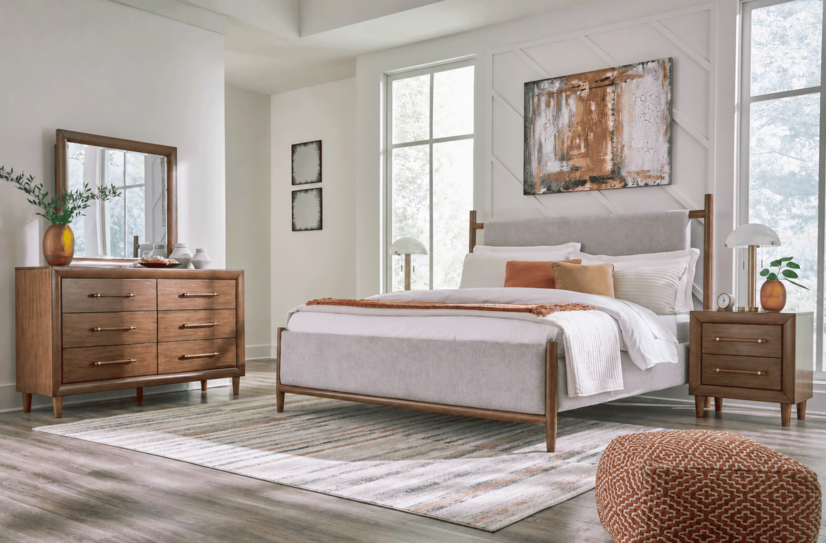 Conjunto cama king Lyncott