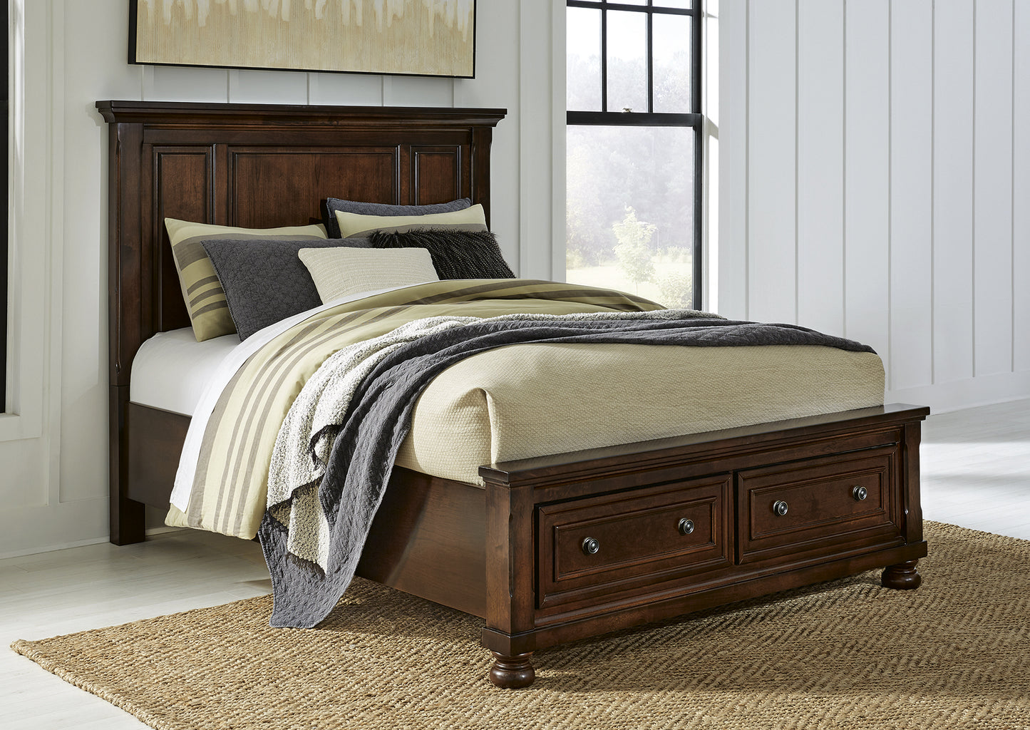 Cama 2 plazas Porter panel