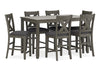 Juego comedor alto Caitbrook (set 7 piezas)
