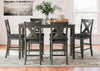Juego comedor alto Caitbrook (set 7 piezas)