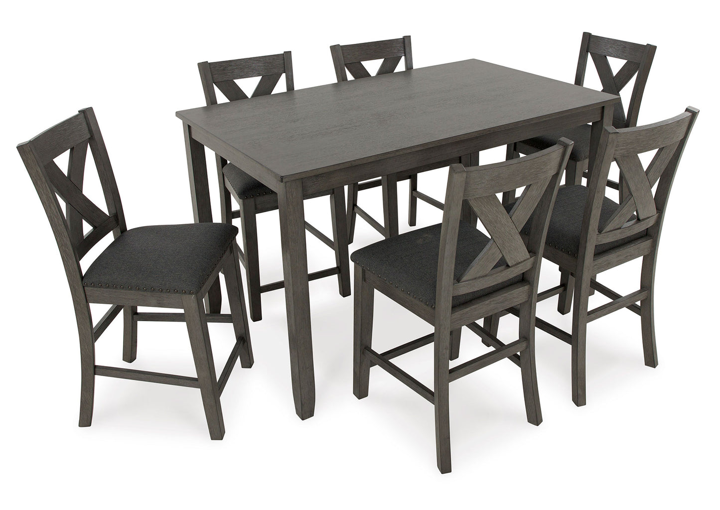 Juego comedor alto Caitbrook (set 7 piezas)