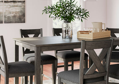 Juego comedor alto Caitbrook (set 7 piezas)
